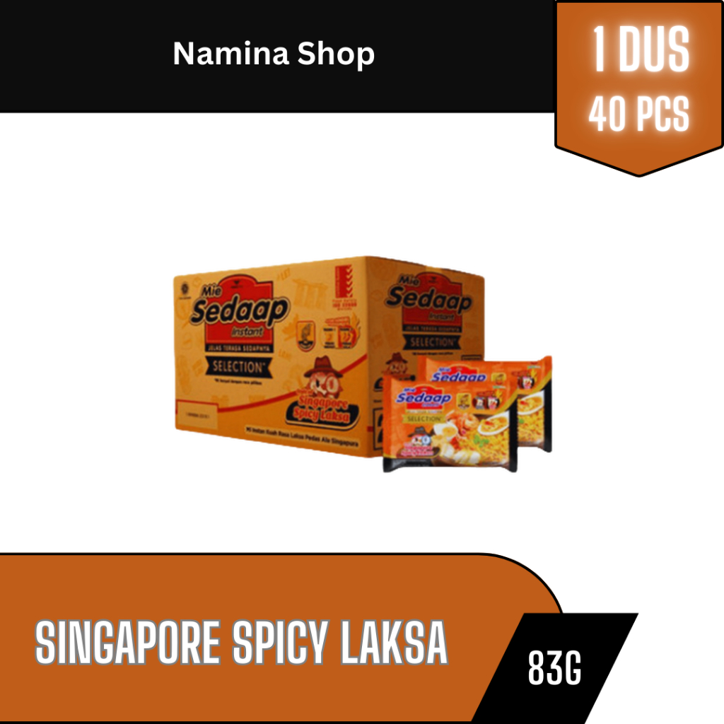 

SEDAAP MIE INSTAN SINGAPORE SPICY LAKSA 83G - 1 DUS - BANDUNG