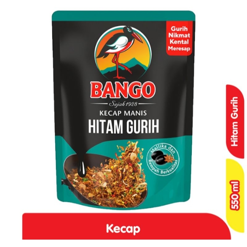 

Bango Kecap Manis Hitam Gurih Refill 550g