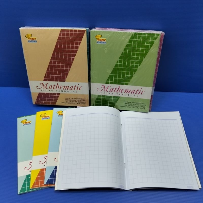 

( Satuan ) Buku Tulis Mandarin Kotak Tanggung Vision 30 Lembar