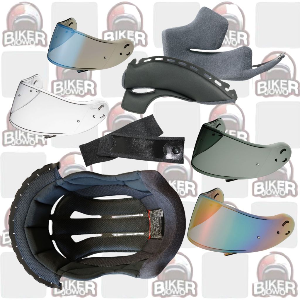 Shoei Neotec 2 Visor Kaca Helm Busa Pinlock Chin Strap Screw Sticker Center Pad Cheekpad Curtain Rac