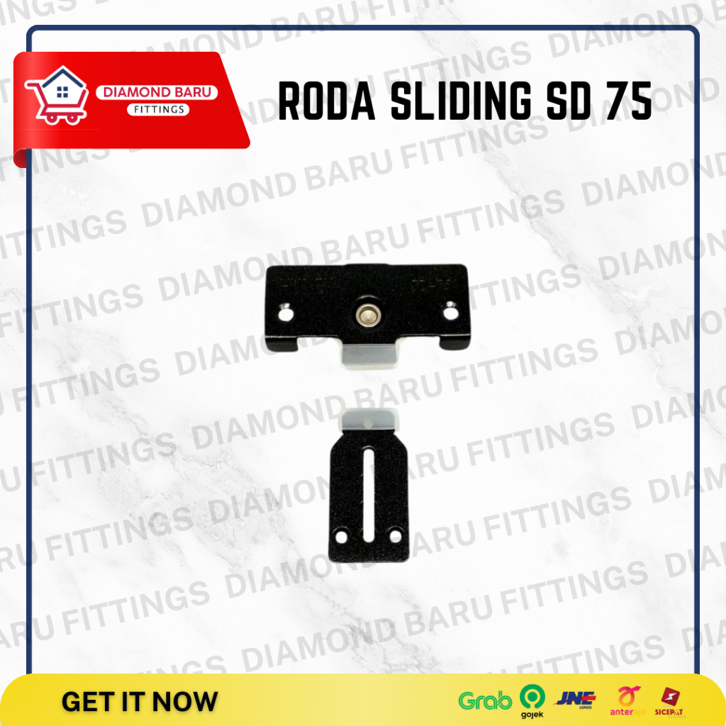 Roda Pintu Sliding SD-75 / Roda Lemari Geser / Roda Pintu Geser / Sparepart Lemari / Set Roda Slidin