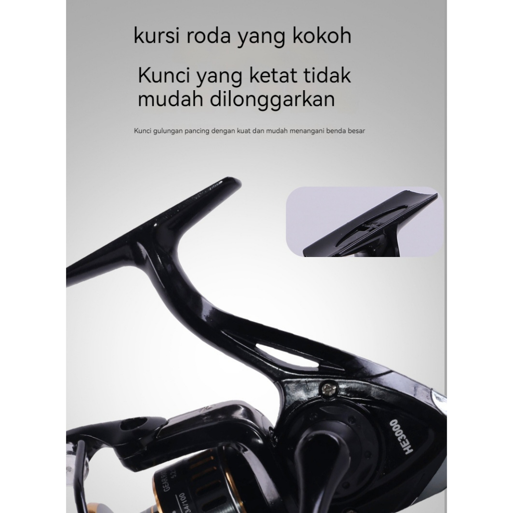 TERBARU Shimano Spinning Reel Fishing Reel HE1000 - 7000 10kg Fishing Reel/Reel Pancing Murah