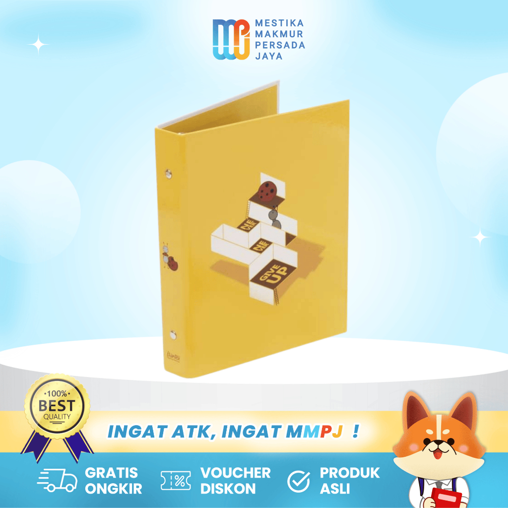 

Bantex Binder Kuliah A5 B5 - Motif Never Give Up Buku Catatan Notebook Aesthetic