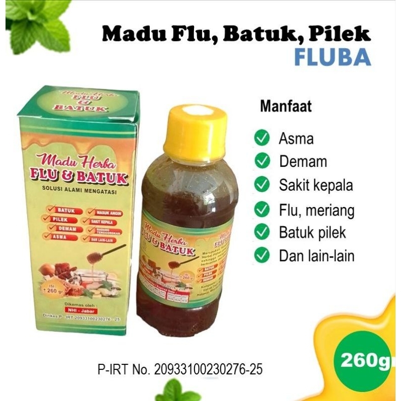 

Madu Flu Batuk Pilek sariawan radang tenggorokan pusing masuk angin kemasan 260 gram