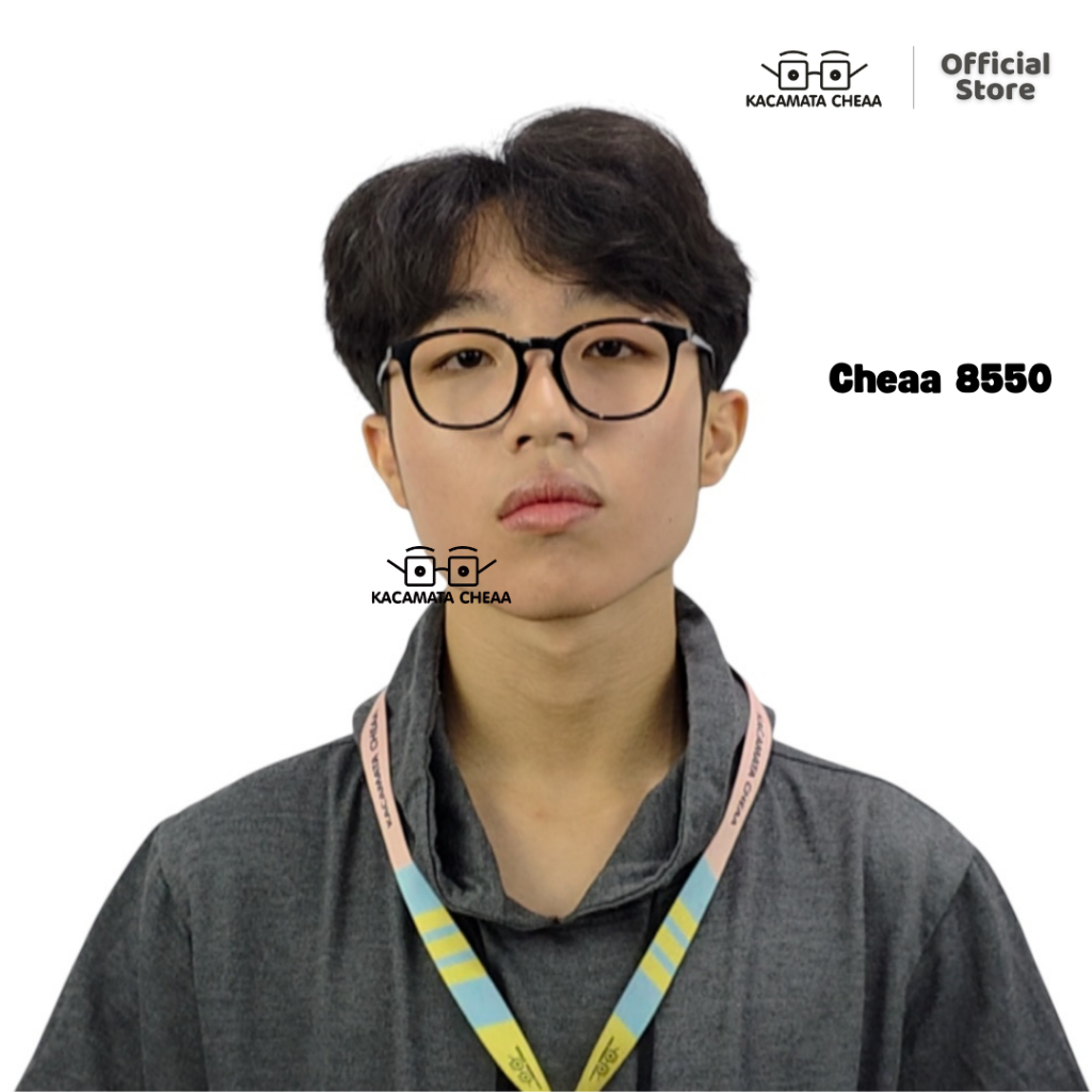 Kacamata BlueRay PhotoChromic AntiRadiasi - CHEAA 8550 - Normal Minus Plus Pria Wanita Segi Plastik