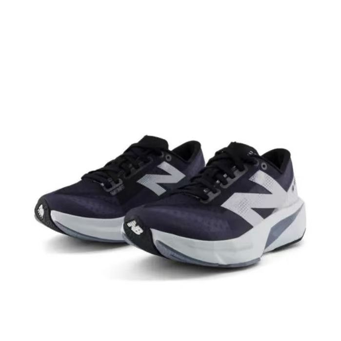 Sepatu lari maraton pelat karbon New Balance v3 untuk pria dan wanita dengan penyerapan guncangan da