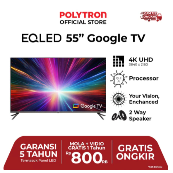 POLYTRON Smart Cinemax EQLED 55 Inch PLD 55QG9059