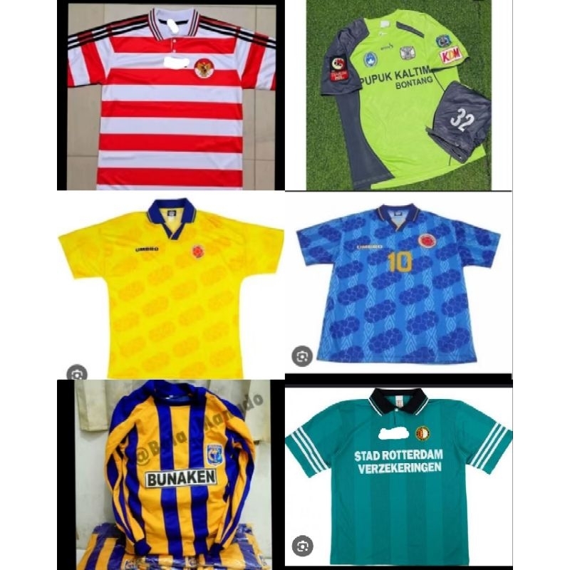 Jersey Persma 1995 Printing/Jersey Bontang FC 2008/Jersey Kolombia 1994 Home Away/Jersey Columbia 19