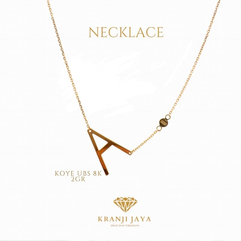 Kalung Koye UBS Huruf A 8K