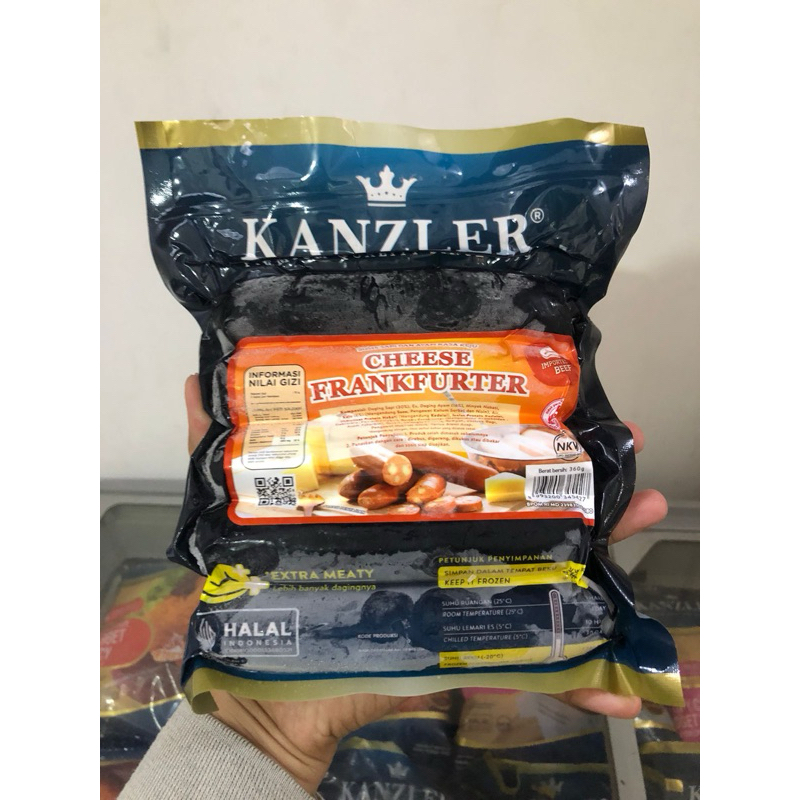 

KANZLER SOSIS CHEESE FRANKFURTER 360gr