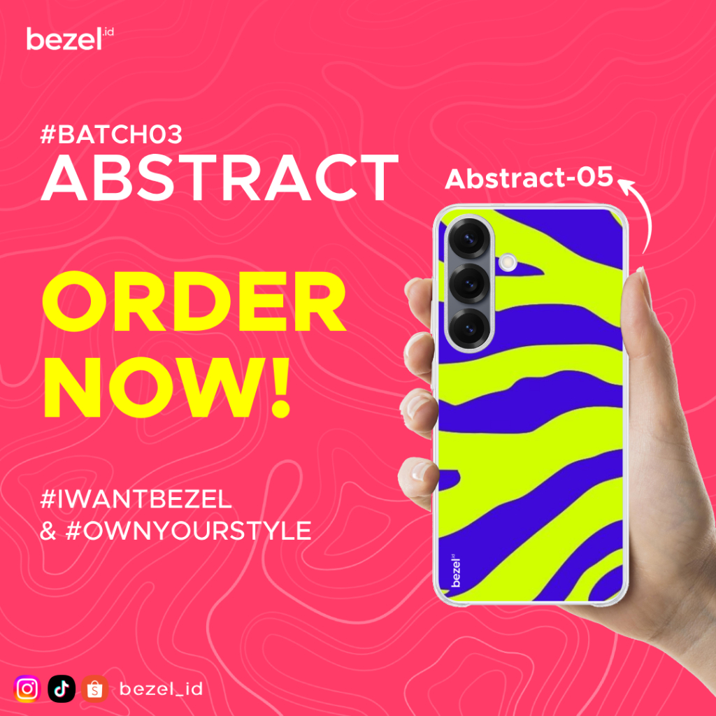 Bezel Premium Case Abstract #5 Semua Type HP Kekinian For Samsung