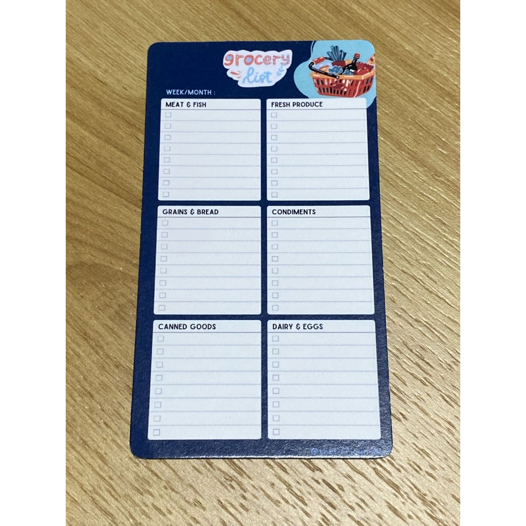 

SAVING CHALLENGE | CASH STUFFING | BUDGETING CARD - GROCERY LIST