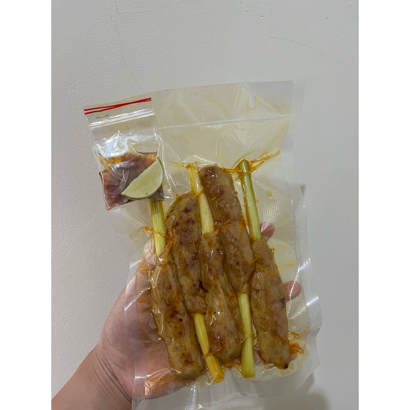 

SATE LILIT KHAS BALI FULL PAHA AYAM MATANG SIAP MAKAN 5 TUSUK (150gram) SERAI FRESH ASLI