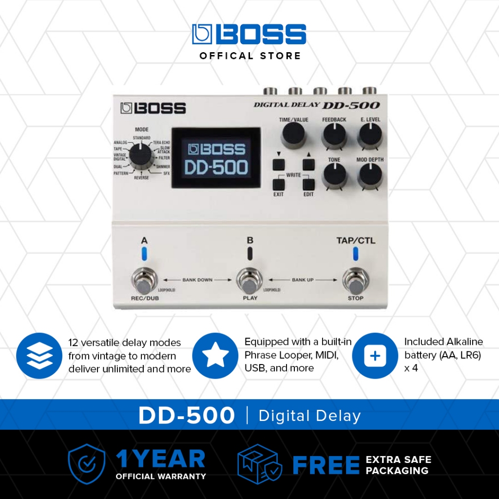 BOSS DD-500 Digital Delay
Pedal Efek Gitar