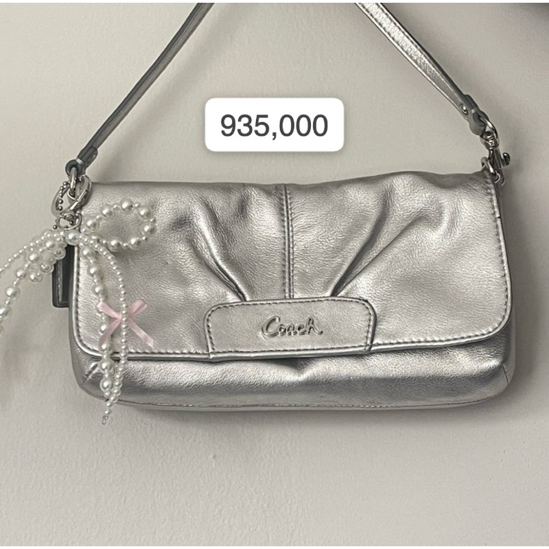 Coach Vintage Ashley Metallic Snap Wristlet