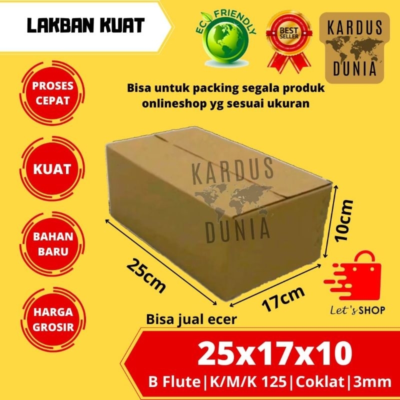 

kardus packing box UK 25x17x10cm