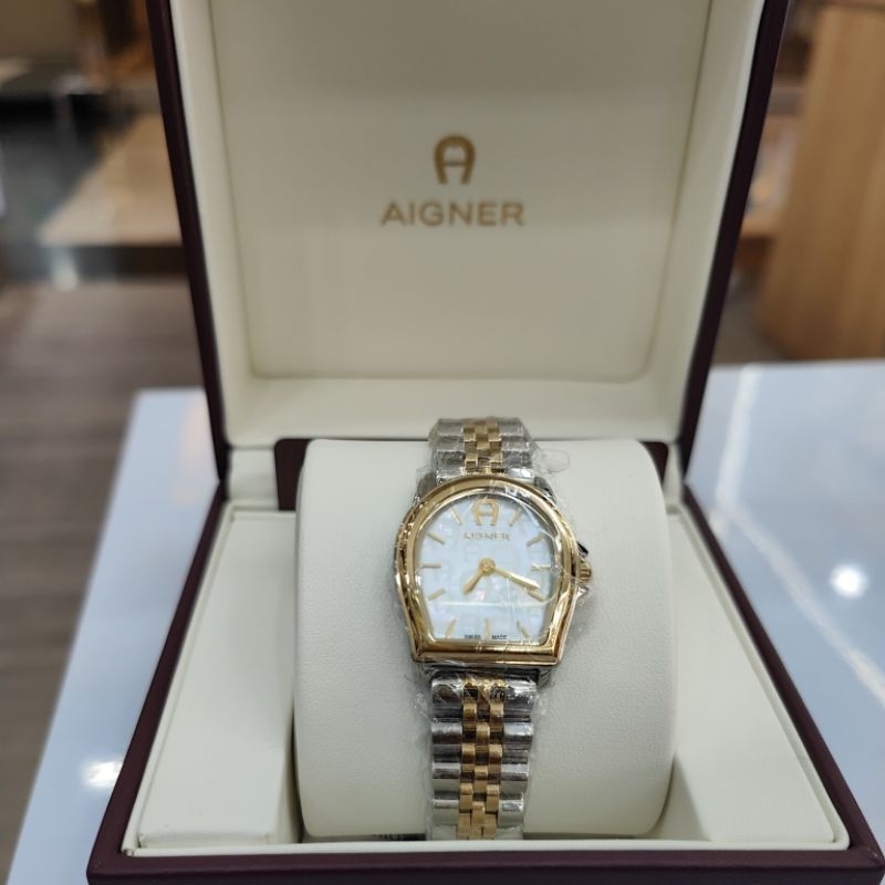 JAM TANGAN AIGNER VERONA SILVER GOLD ORIGINAL GARANSI RESMI