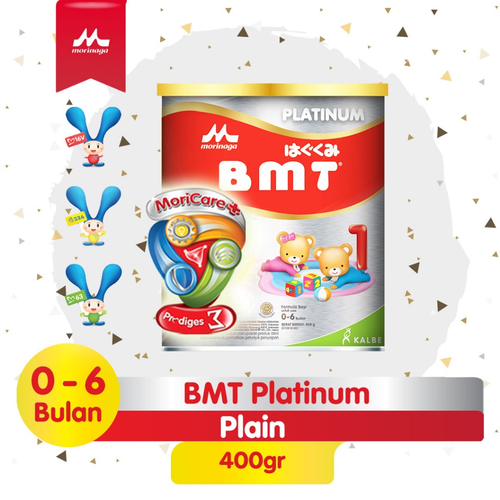 Morinaga BMT Platinum 400gr - BMT Susu Formula Usia 0-6 Bulan 400 gr