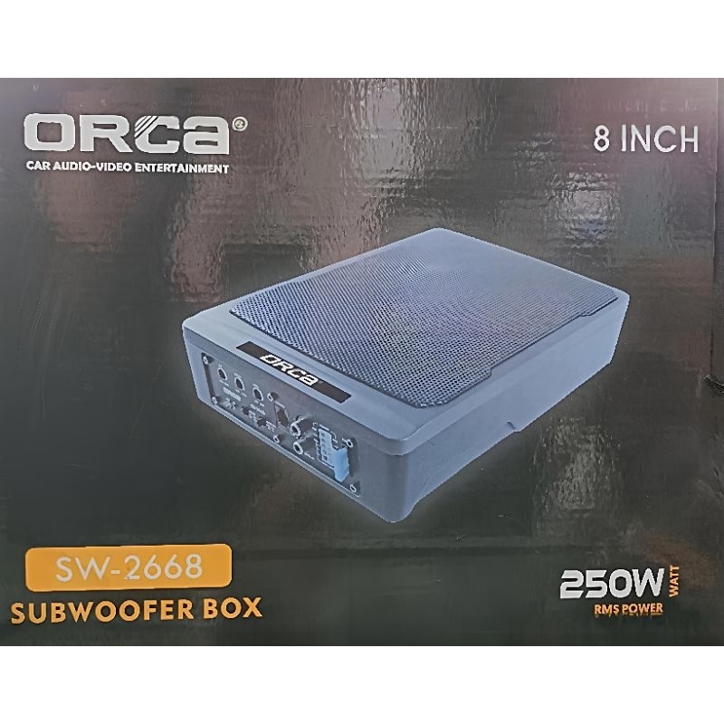 Subwoofer Kolong Mobil ORCA SW-2668 8 Inch Aktif | 250W RMS | Bass Nendang