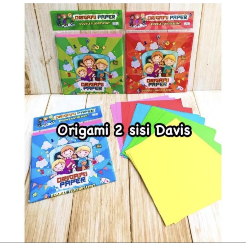 

Kertas lipat Origami Davis dua sisi