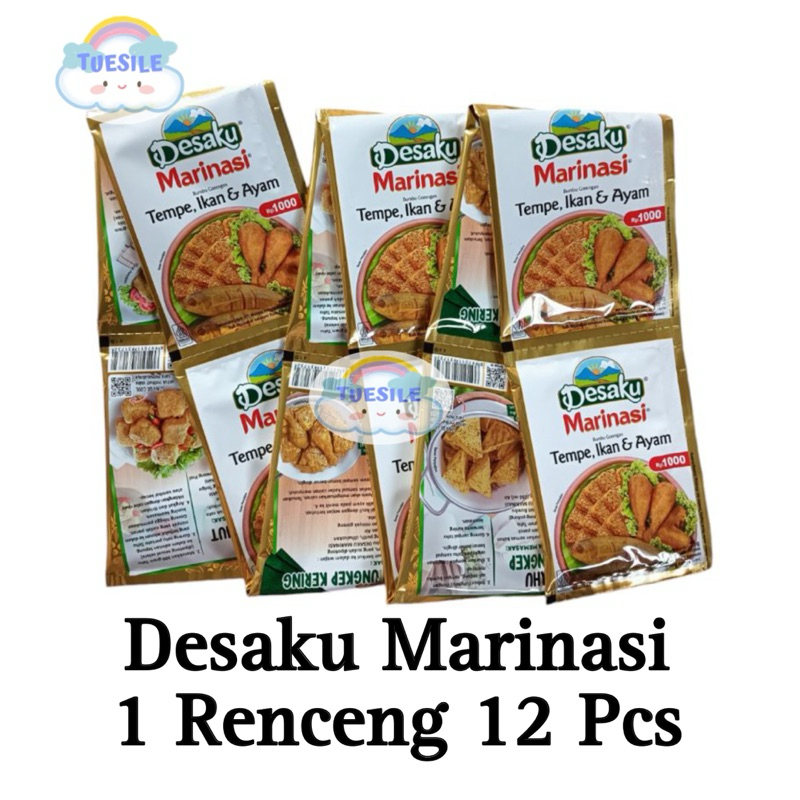 

Classica2106 Desaku Marinasi Tempe Ikan & Ayam Goreng 1 Renceng Isi 12X15Gr Halal Bpom