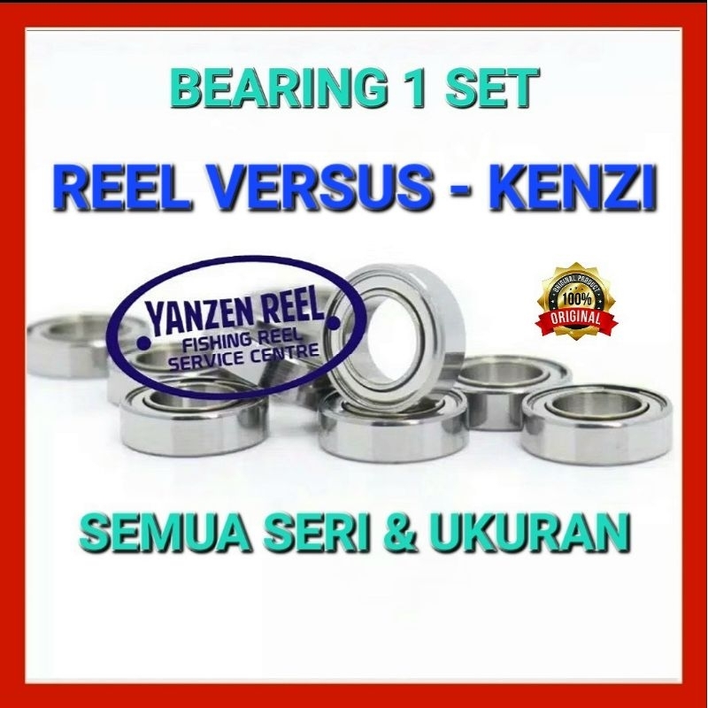 1 SET BEARING REEL PANCING MEREK KENZI & VERSUS / Bearing / Laker / Bantalan roda / Mini bearing / s