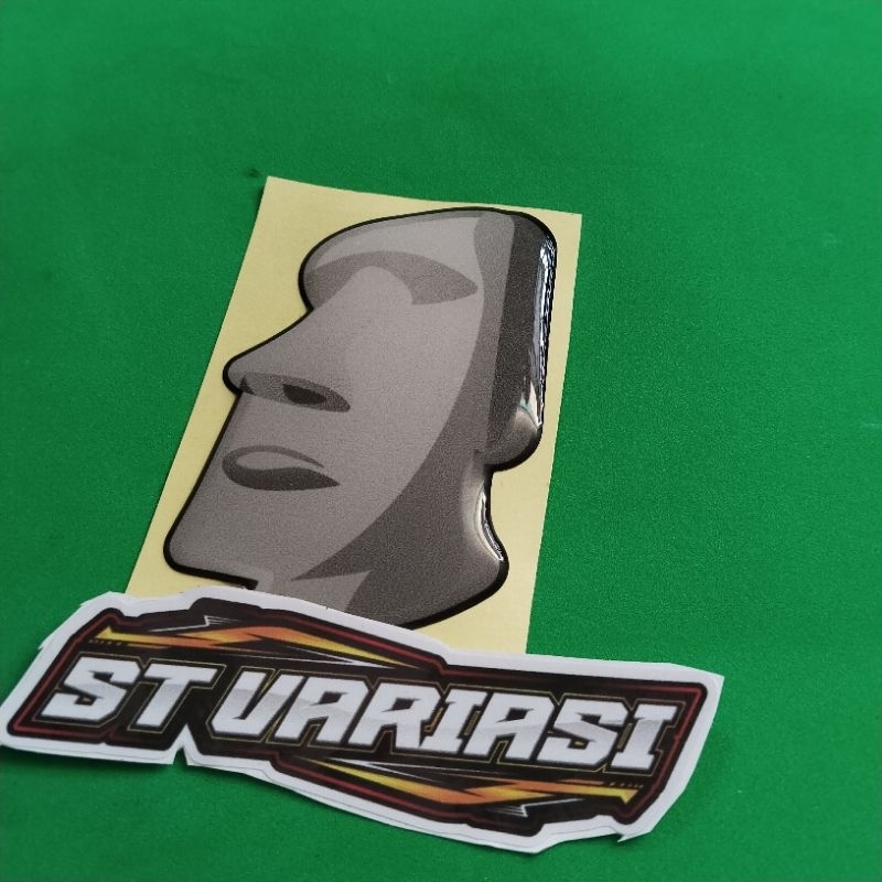 STIKER EMOT BATU STICKER EMOJI BATU TIMBUL LENTUR BERKUALITAS 3D