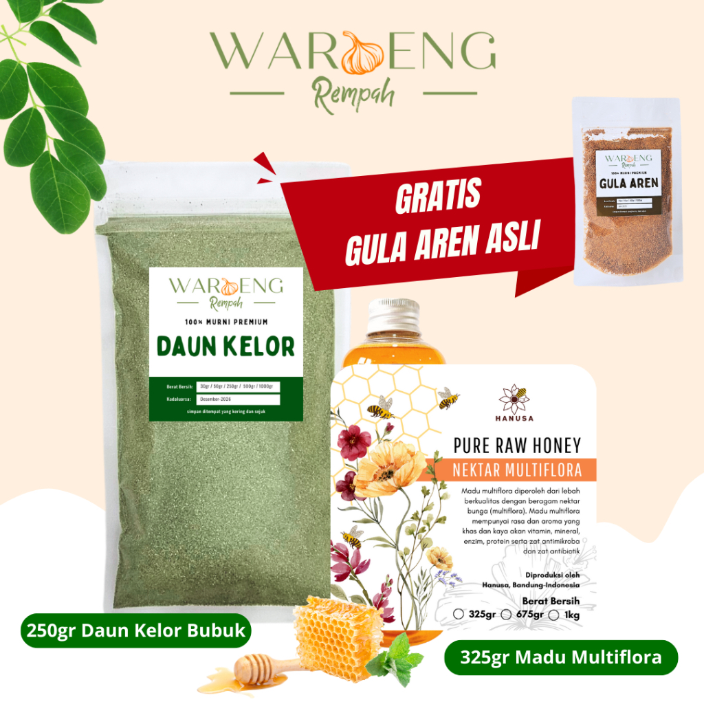 

Waroeng Rempah - Daun Kelor Moringa Bubuk GRATIS GULA AREN ASLI