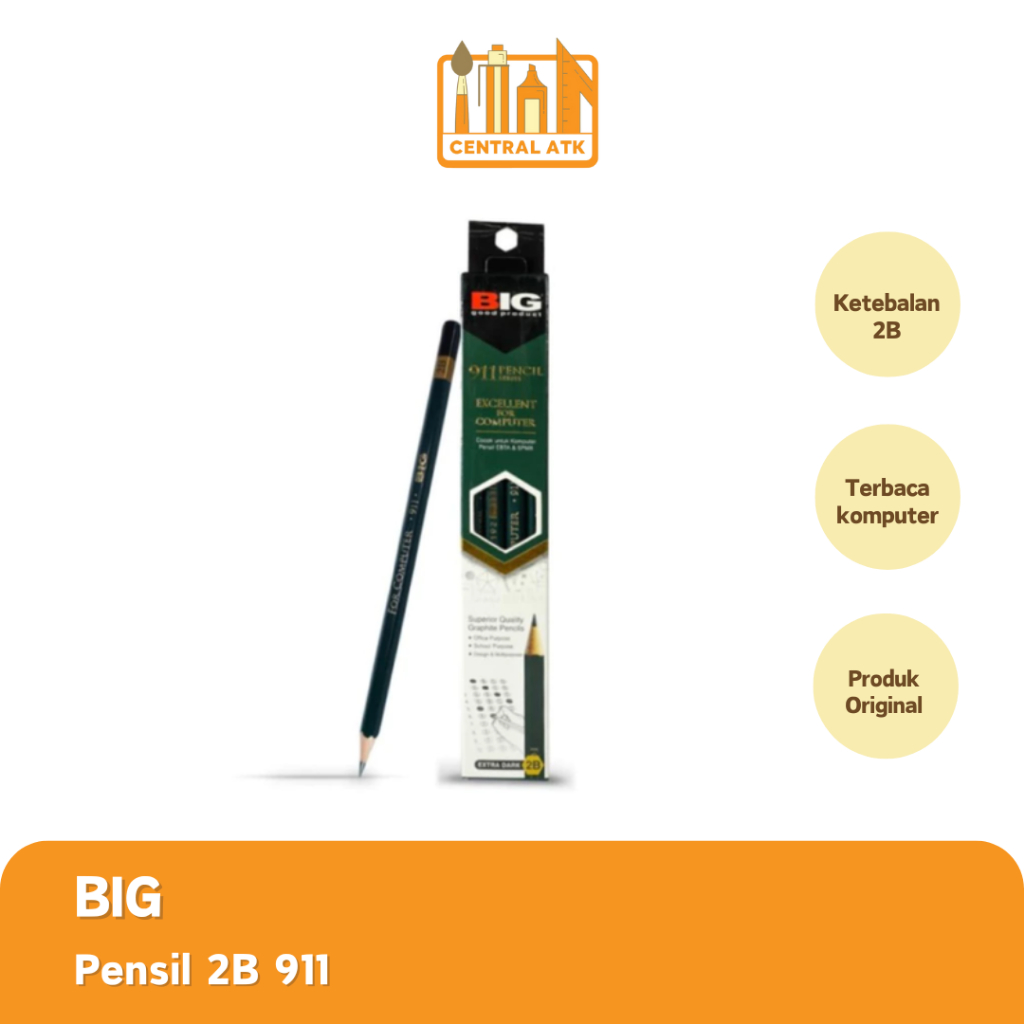 

PENCIL / PENSIL 2B BIG 911 (1 PACK)
