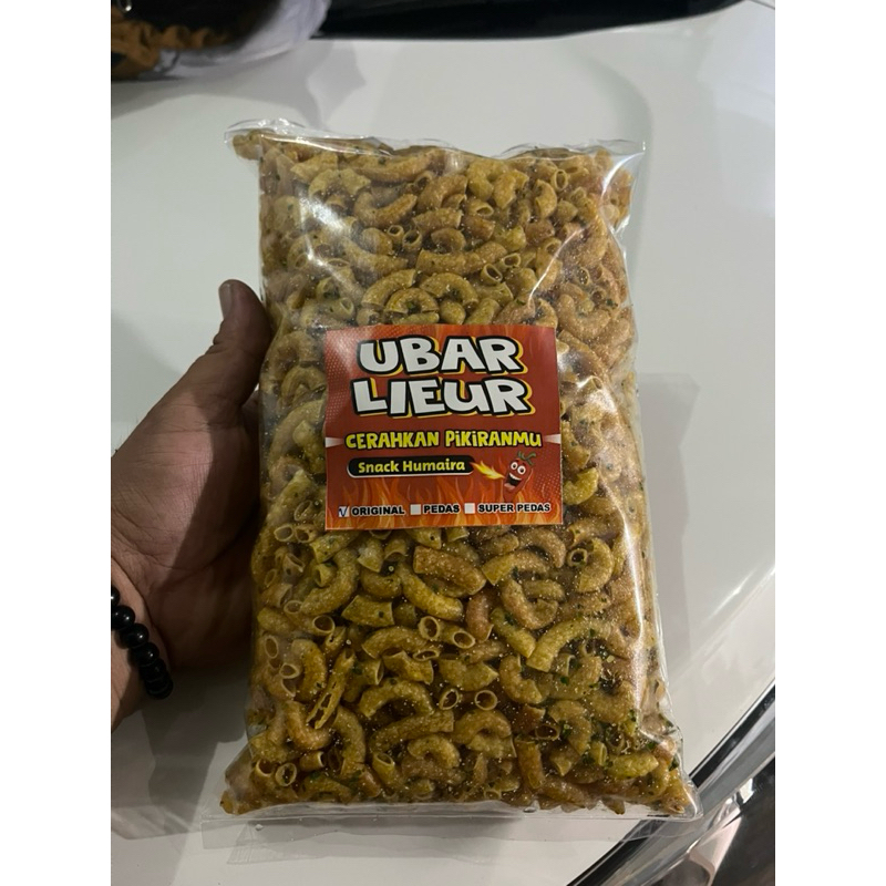 

Cemilan Makaroni Cikruh rasa Original plus daun jeruk melimpah kemasan 500gram