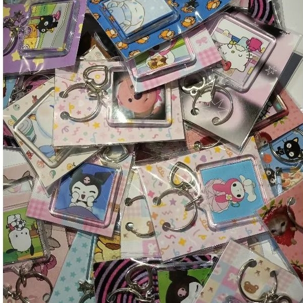 Sanrio Loopy Keychain (Acrylic Frame) ໒꒱ ‧₊˚ (Baca Deskripsi)