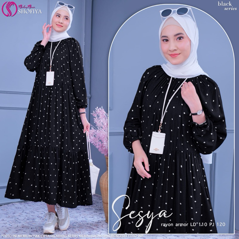 GAMIS DRESS SESYA MIDI ORIGINAL BY SHOFIYA
