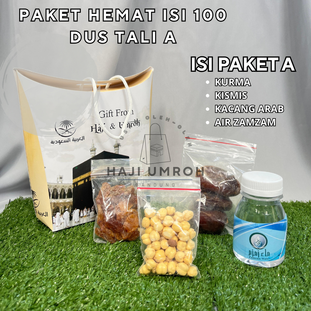 

Xmaster Paket 100pcs Oleh Oleh Haji dan Umroh Dus Tali Tenteng Air Zamzam