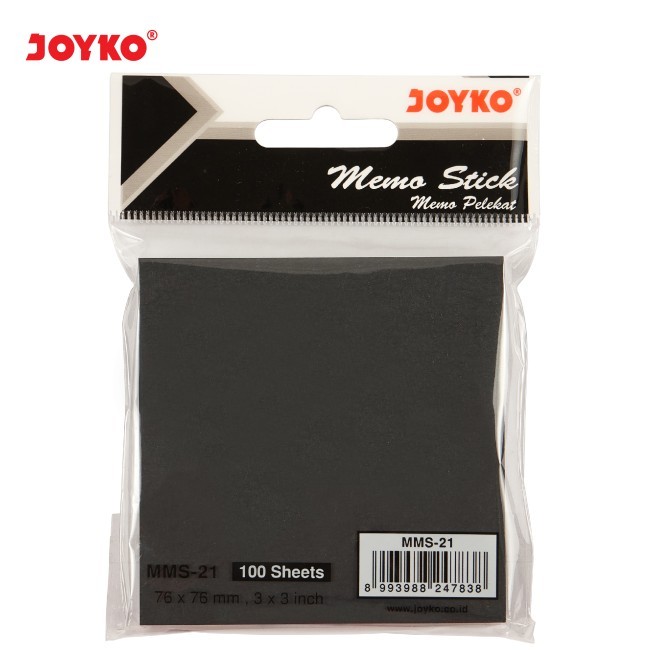 

Memo Stick Hitam MMS-21 Joyko / Sticky Note Hitam / Penanda buku hitam / Black Memo / Kertas Hitam