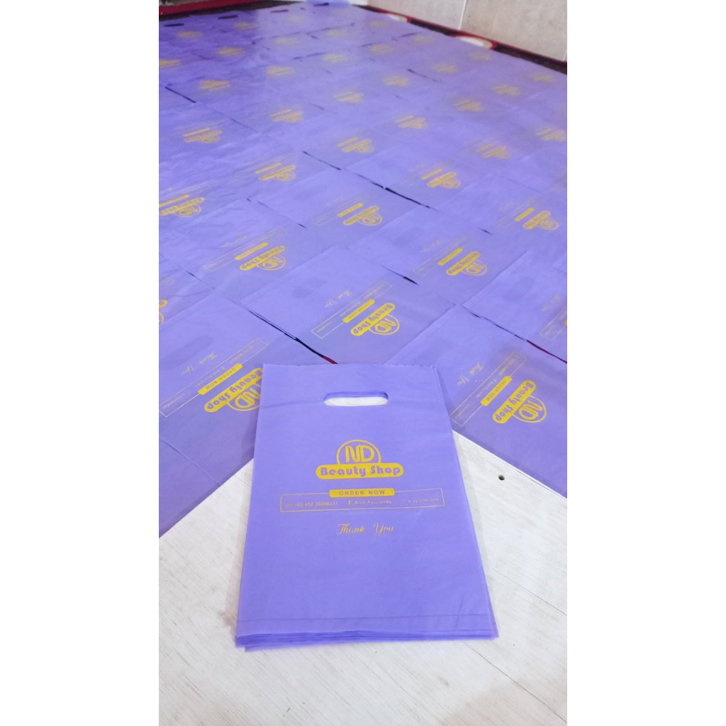 

Plastik Sablon Plong Isi 100pcs Kemasan Custom Olshop Murah