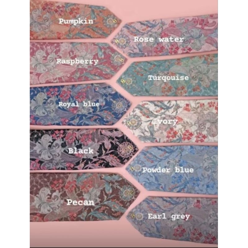 NEW Buttonscarves TOPKAPI series festive parfume