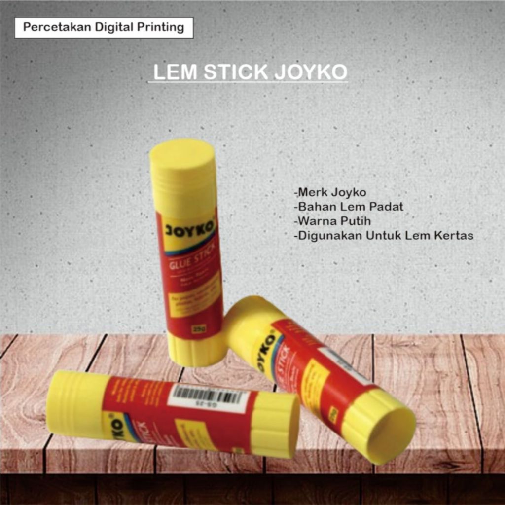 

LEM STICK JOYKO / LEM KERTAS / LEM STICK KERTAS / JOYKO GLUE STICK / GLUE STICK / ALAT TULIS KANTOR / PERLENGKAPAN SEKOLAH / PERALATAN SEKOLAH / ATK