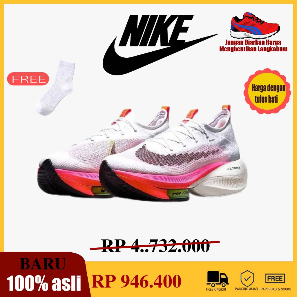 COD Sepatu Olahraga Maraton Tersintir Nike Alphafly Next% 1 dengan Plat Karbon dan Ban Jesset ZOOM A