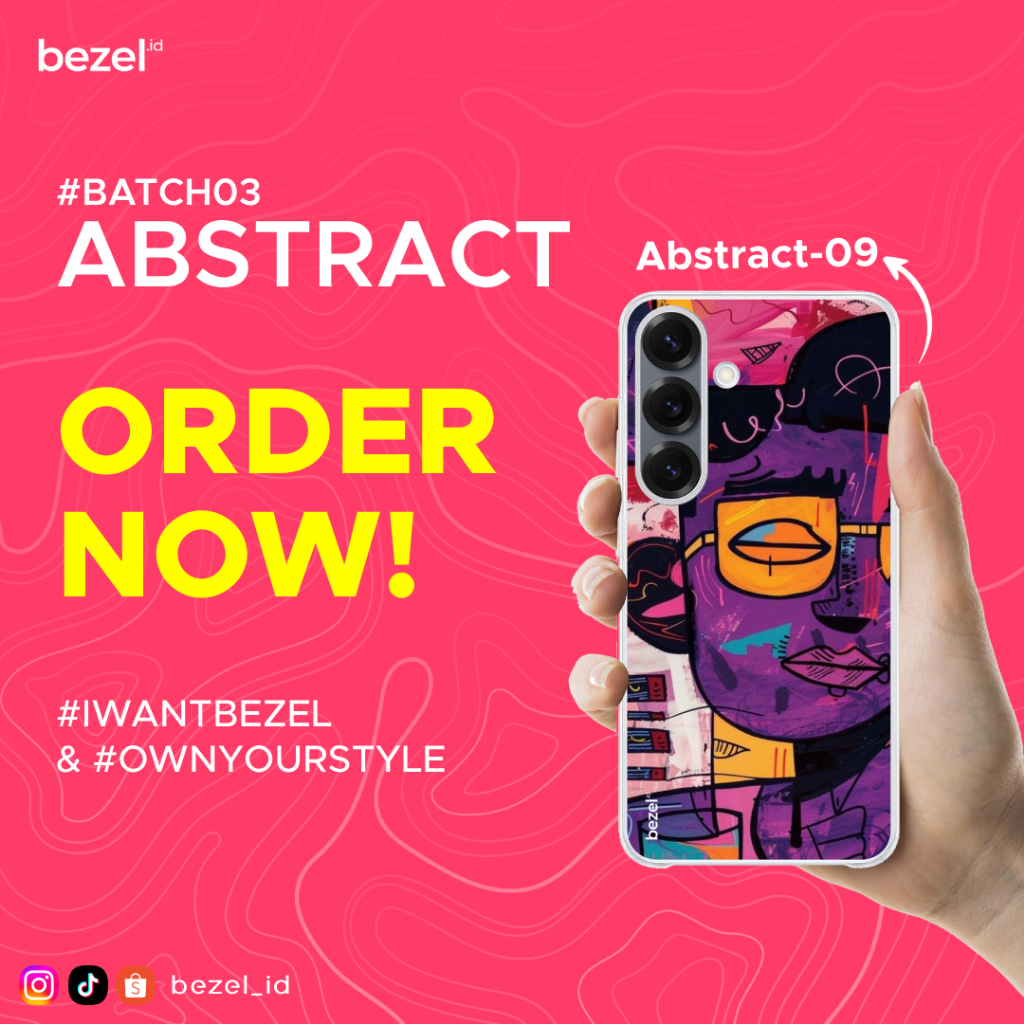 Bezel Premium Case Abstract #9 Semua Type HP Kekinian For Samsung