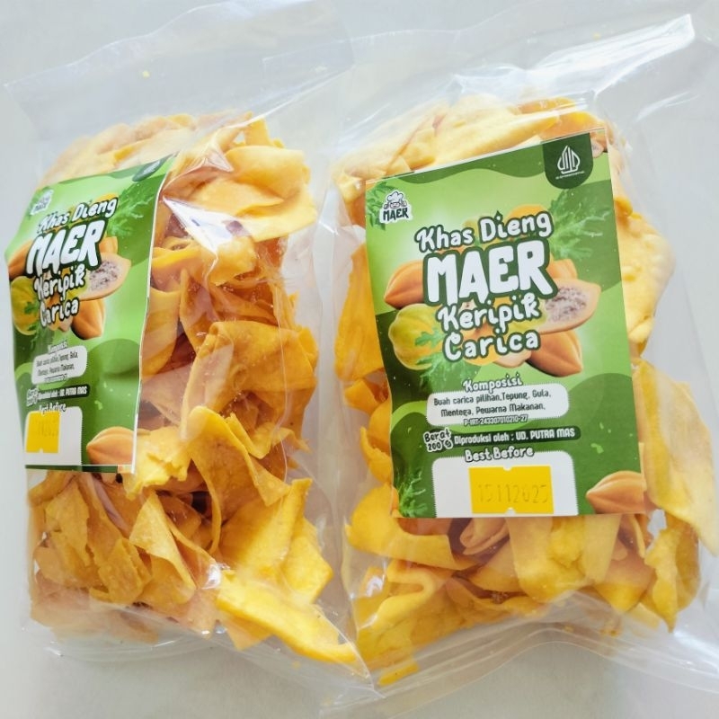 

CRISPY CARICA MAER KERIPIK CARICA MAER KHAS DIENG WONOSOBO BERAT 200GR