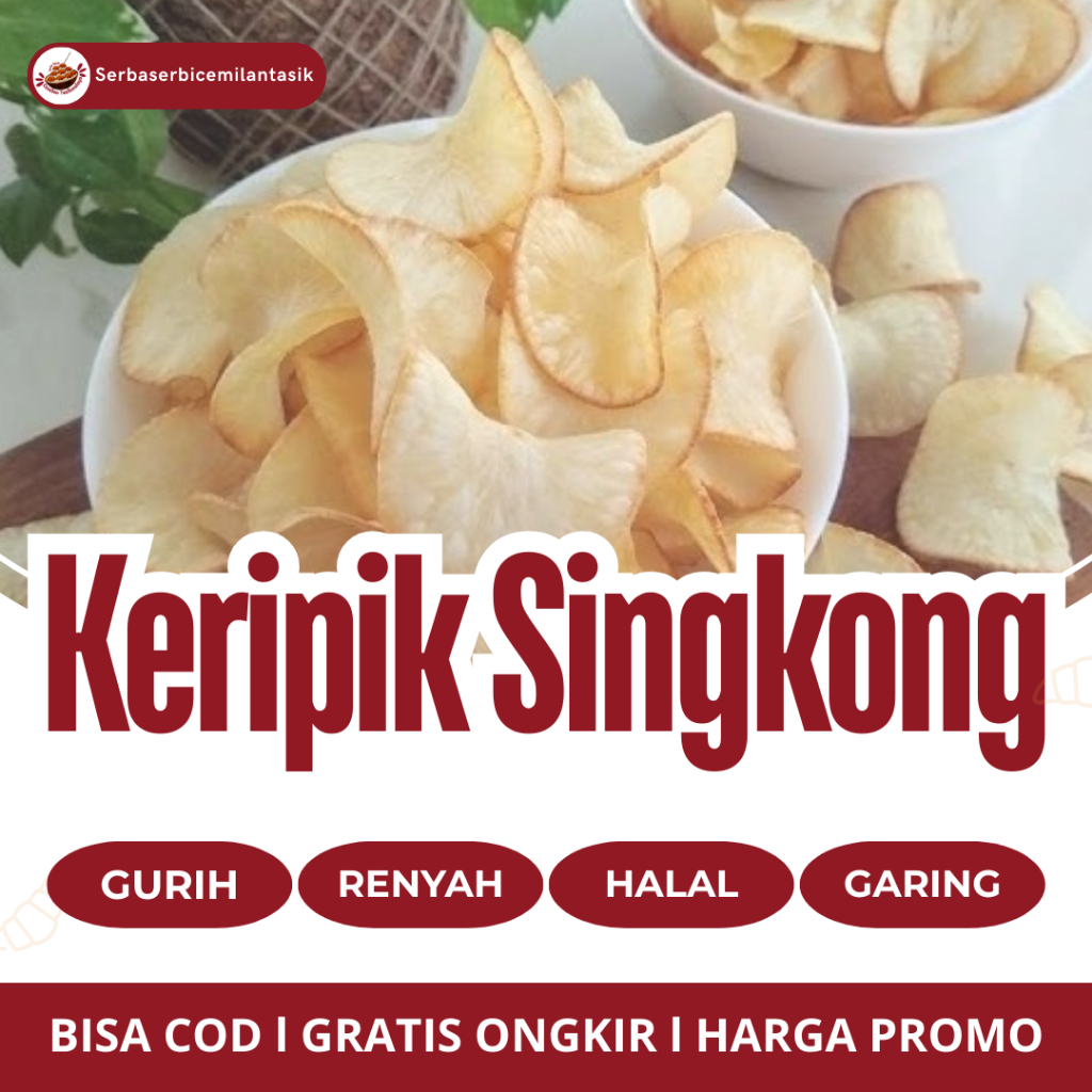 

Keripik Singkong Original Gurih Renyah Kripik Sampe Murah Enak Bisa COD
