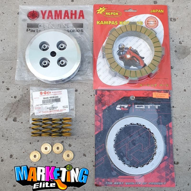 Rumah Kampas kopling FIZR F1ZR FIZ R Set PNP Per Kopling Smash Original + Ring dan Plat FR80