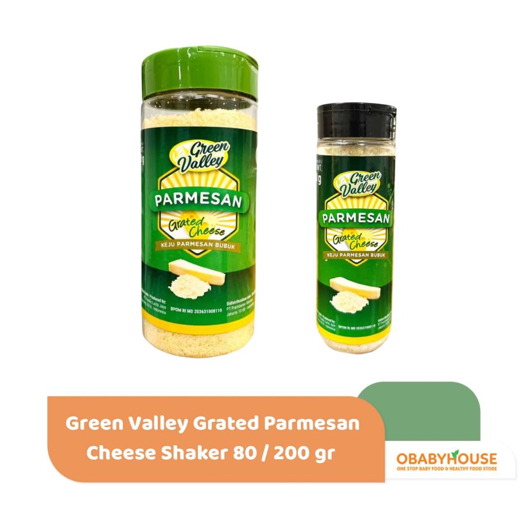 

Green Valley Grated Parmesan Cheese Shaker 80 / 200 gr