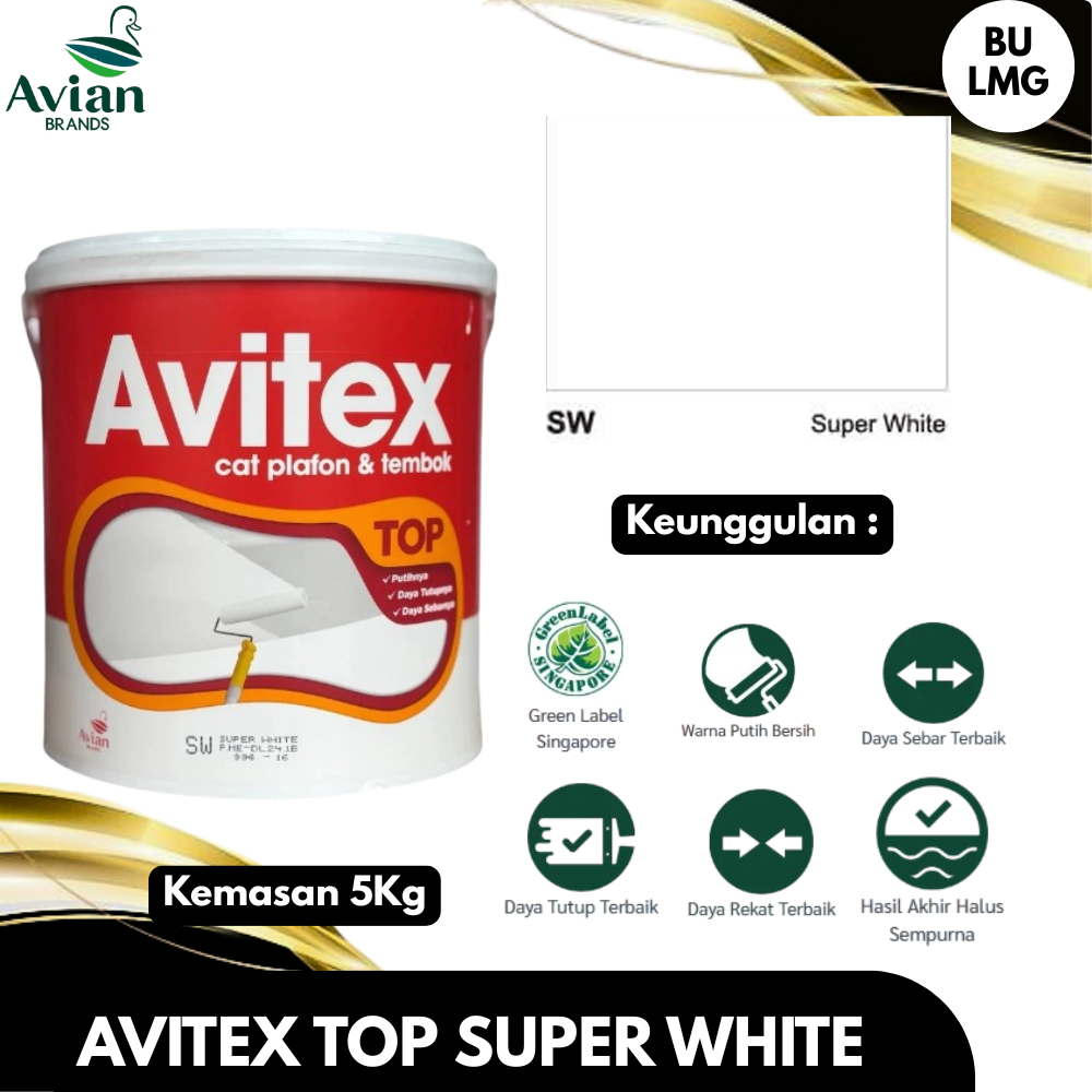 Avitex TOP [Avitex Cat Plafon dan Tembok 5Kg]