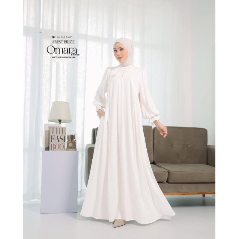 READY STOCK OMARA DRESS BY ALFASA DAILY | DRESS ALFASA DAILY TERBARU