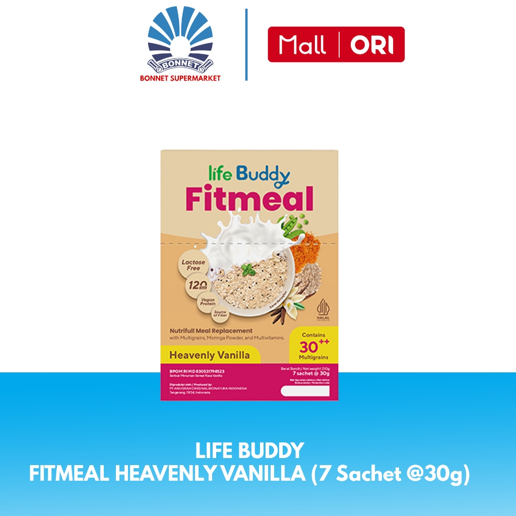 

Life Buddy Fitmeal Heavenly Vanilla (7 Sachet @30g) - Meal Replacement