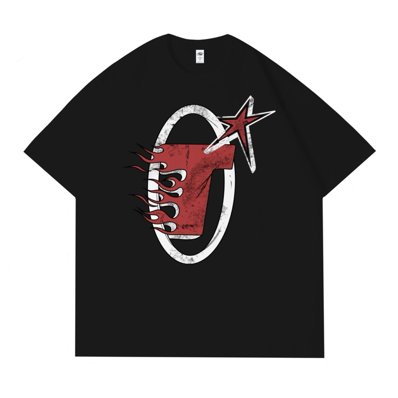 TROZSTUDY | tfire t-shirt pria dan wanita warna hitam kece lembut dan adem