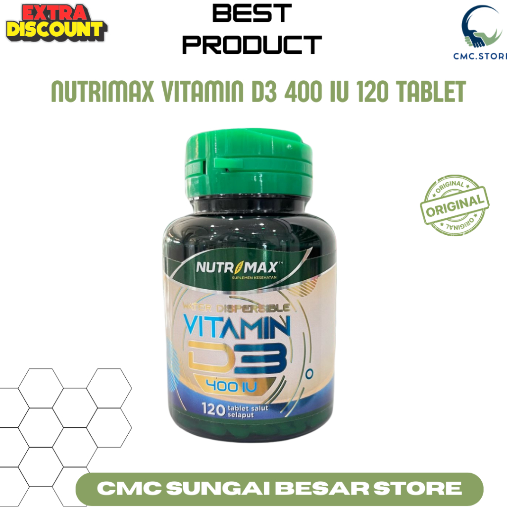 Nutrimax Vitamin D3 400 IU 30 Tablet Salut Selaput