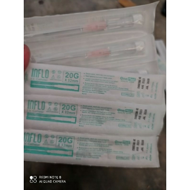 ABOCATH INFLO IV. CATHETER ECER  20G ONEMED (PER PCS)