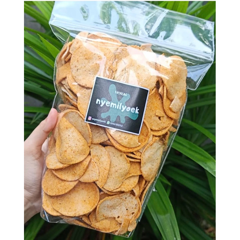 

2)BASRENG KOIN TIPIS RENYAH PREMIUM( ukuran 100 gram dan 150 gram) - NYEMILYOEK